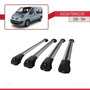 Nissan Primastar 2001-2014 Arası ile uyumlu ACE-1 Ara Atkı Tavan Barı GRİ 4 ADET BAR thumb 4