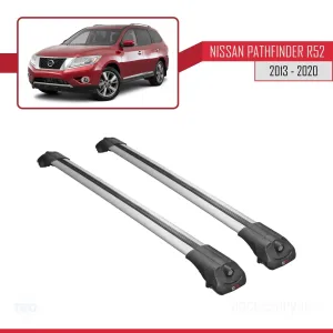 Nissan Pathfinder (R52) 2013-2020 Arası ile uyumlu ACE-1 Ara Atkı Tavan Barı GRİ thumb 3
