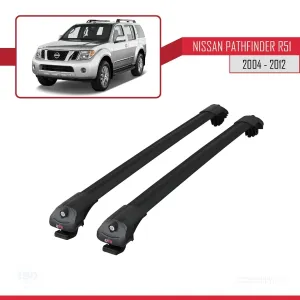 Nissan Pathfinder (R51) 2004-2012 Arası ile uyumlu ACE-1 Ara Atkı Tavan Barı SİYAH thumb 3