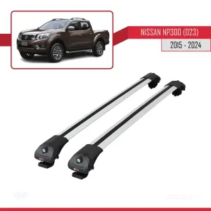 Nissan NP300 (D23) 2015 ve Sonrası ile uyumlu ACE-1 Ara Atkı Tavan Barı GRİ thumb 3
