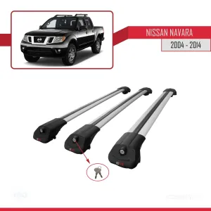 Nissan Navara 2004-2014 Arası ile uyumlu ACE-1 Ara Atkı Tavan Barı GRİ 3 ADET BAR thumb 4