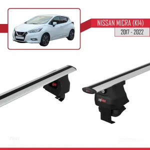 Nissan Micra / March (K14) 2017-2022 Arası ile uyumlu ACE-4 Ara Atkı Tavan Barı GRİ thumb 3
