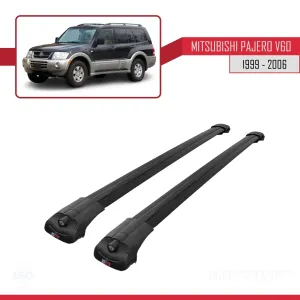 Mitsubishi Pajero (V60) 5 Kapı 1999-2006 Arası ile uyumlu ACE-1 Ara Atkı Tavan Barı SİYAH thumb 3