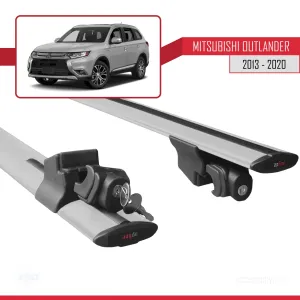 Mitsubishi Outlander 2013-2020 Arası ile uyumlu HOOK Model Anahtar Kilitli Ara Atkı Tavan Barı GRİ - Görsel 5