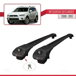 Mitsubishi Outlander 2008-2013 Arası ile uyumlu ACE-1 Ara Atkı Tavan Barı SİYAH thumb 4