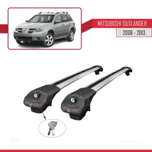 Mitsubishi Outlander 2006-2013 Arası ile uyumlu ACE-1 Ara Atkı Tavan Barı GRİ thumb 4