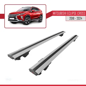 Mitsubishi Eclipse CROSS (GK) 2018 ve Sonrası ile uyumlu HOOK Model Anahtar Kilitli Ara Atkı Tavan Barı GRİ - Görsel 4