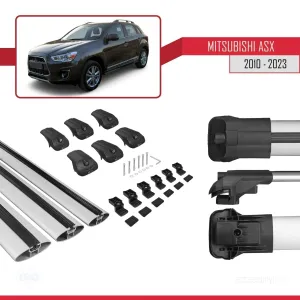 Mitsubishi ASX 2010-2023 Arası ile uyumlu ACE-1 Ara Atkı Tavan Barı GRİ 3 ADET BAR thumb 5