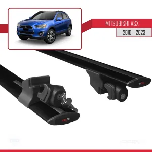 Mitsubishi ASX / RVR (MK3) 2010-2023 Arası ile uyumlu HOOK Model Anahtar Kilitli Ara Atkı Tavan Barı SİYAH thumb 5