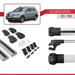 Mitsubishi Airtrek 2001-2008 Arası ile uyumlu ACE-1 Ara Atkı Tavan Barı GRİ thumb 5