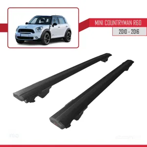 Mini Countryman R60 2010-2016 Arası ile uyumlu HOOK Model Anahtar Kilitli Ara Atkı Tavan Barı SİYAH - Görsel 4