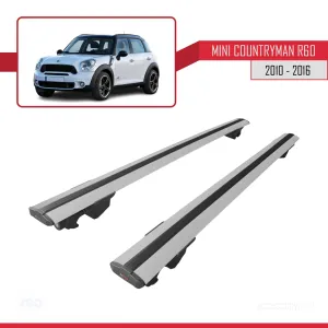 Mini Countryman R60 2010-2016 Arası ile uyumlu HOOK Model Anahtar Kilitli Ara Atkı Tavan Barı GRİ - Görsel 4