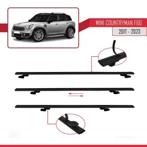 Mini Countryman (F60) 2017-2023 Arası ile uyumlu Basic Model Ara Atkı Tavan Barı SİYAH 3 ADET thumb 5