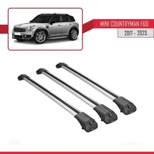 Mini Countryman (F60) 2017-2023 Arası ile uyumlu ACE-1 Ara Atkı Tavan Barı GRİ 3 ADET BAR thumb 3