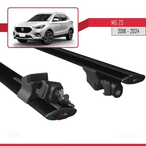 MG ZS 2018 ve Sonrası ile uyumlu HOOK Model Anahtar Kilitli Ara Atkı Tavan Barı SİYAH - Görsel 5