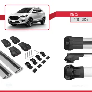 MG ZS 2018 ve Sonrası ile Uyumlu ACE-1 Ara Atkı Tavan Barı GRİ - Görsel 5