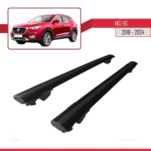 MG HS 2018 ve Sonrası ile uyumlu HOOK Model Anahtar Kilitli Ara Atkı Tavan Barı SİYAH thumb 4