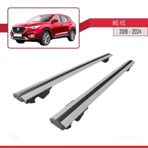 MG HS 2018 ve Sonrası ile uyumlu HOOK Model Anahtar Kilitli Ara Atkı Tavan Barı GRİ - Görsel 4