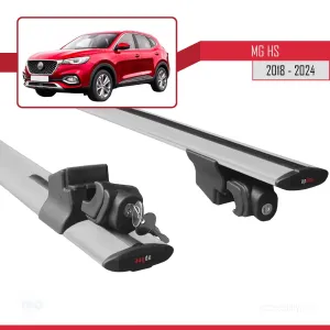 MG HS 2018 ve Sonrası ile uyumlu HOOK Model Anahtar Kilitli Ara Atkı Tavan Barı GRİ - Görsel 5