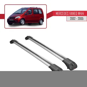 Mercedes Vaneo (W414) 2002-2005 Arası ile uyumlu ACE-1 Ara Atkı Tavan Barı GRİ thumb 3