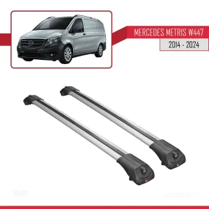 Mercedes Metris (W447) 2014 ve Sonrası ile uyumlu ACE-1 Ara Atkı Tavan Barı GRİ thumb 3