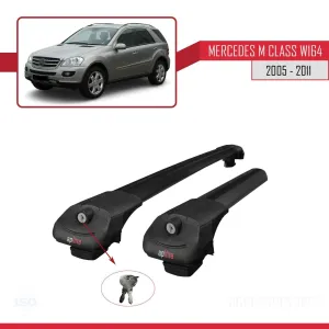 Mercedes M Class (W164) 2005-2011 Arası ile uyumlu ACE-1 Ara Atkı Tavan Barı SİYAH thumb 3