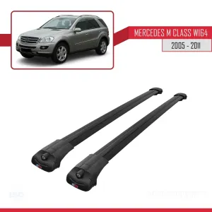 Mercedes M Class (W164) 2005-2011 Arası ile uyumlu ACE-1 Ara Atkı Tavan Barı SİYAH thumb 3