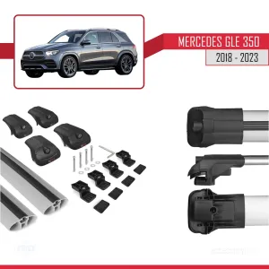 Mercedes GLE (V167) 2018 Sonrası ile uyumlu ACE-1 Ara Atkı Tavan Barı GRİ thumb 5