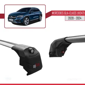 Mercedes Gla-Class (H247) 2020 ve Sonrası ile uyumlu ACE-2 Ara Atkı Tavan Barı GRİ thumb 3