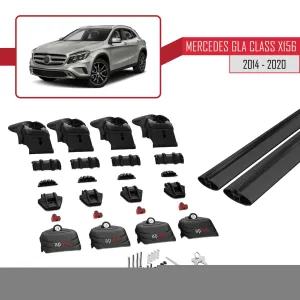 Mercedes GLA (X156) 2014-2020 Arası ile uyumlu ACE-2 Ara Atkı Tavan Barı SİYAH thumb 5