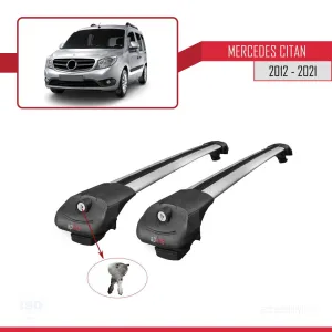 Mercedes Citan 2012-2021 (W415) ile uyumlu ACE-1 Ara Atkı Tavan Barı GRİ thumb 4
