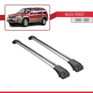 Mazda Tribute 2000-2007 Arası ile Uyumlu ACE-1 Ara Atkı Tavan Barı GRİ thumb 3