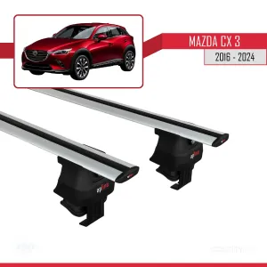 Mazda Cx-3 2016 ve Sonrası ile uyumlu ACE-4 Ara Atkı Tavan Barı GRİ thumb 3