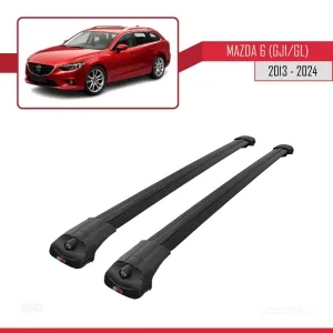 Mazda 6 (GJ1/GL) 2013 ve Sonrası ile uyumlu ACE-1 Ara Atkı Tavan Barı SİYAH thumb 3