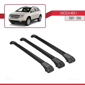 Lincoln MKX 2007-2015 Arası ile uyumlu ACE-1 Ara Atkı Tavan Barı SİYAH 3 ADET BAR thumb 3