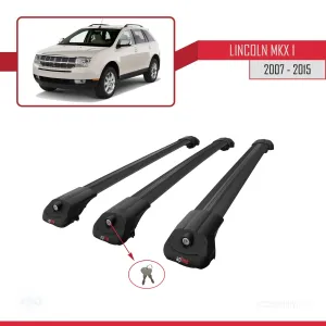 Lincoln MKX 2007-2015 Arası ile uyumlu ACE-1 Ara Atkı Tavan Barı SİYAH 3 ADET BAR thumb 4