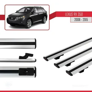 Lexus RX350 - RX350-2 2008-2015 Arası ile uyumlu Basic Model Ara Atkı Tavan Barı GRİ 3 ADET thumb 3