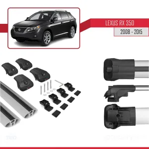 Lexus RX350 - RX350-2 2008-2015 Arası ile uyumlu ACE-1 Ara Atkı Tavan Barı GRİ thumb 5
