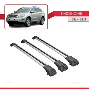 Lexus RX (XU30) 2004-2009 Arası ile uyumlu ACE-1 Ara Atkı Tavan Barı GRİ 3 ADET BAR thumb 3