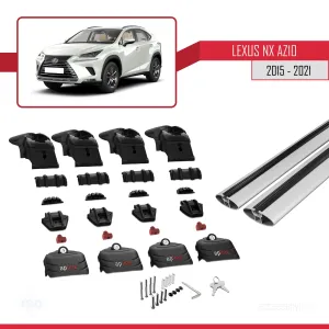 Lexus NX (AZ10) 2015-2021 Arası ile uyumlu ACE-2 Ara Atkı Tavan Barı GRİ thumb 5