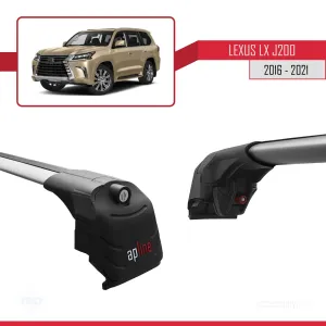 Lexus LX (J200) 2016-2021 Arası ile uyumlu ACE-2 Ara Atkı Tavan Barı GRİ thumb 4