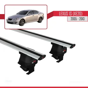Lexus IS (XE20) 2005-2013 Arası ile uyumlu ACE-4 Ara Atkı Tavan Barı GRİ thumb 2