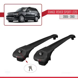 Land Rover Range Rover Sport (L320) 2005-2013 Arası ile uyumlu ACE-1 Ara Atkı Tavan Barı SİYAH thumb 4