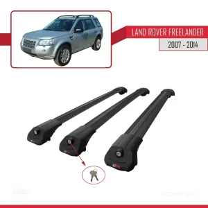 Land Rover Freelander 2007-2014 Arası ile uyumlu ACE-1 Ara Atkı Tavan Barı SİYAH 3 ADET BAR thumb 4