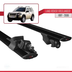 Land Rover Freelander 1997-2006 Arası ile uyumlu HOOK Model Anahtar Kilitli Ara Atkı Tavan Barı SİYAH thumb 5