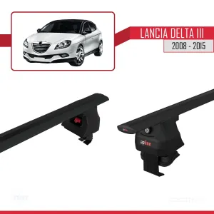 Lancia Delta III 2008-2015 Arası ile uyumlu ACE-4 Ara Atkı Tavan Barı SİYAH thumb 5