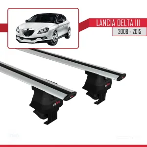 Lancia Delta III 2008-2015 Arası ile uyumlu ACE-4 Ara Atkı Tavan Barı GRİ thumb 2