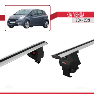 Kia Venga 2014-2019 Arası ile uyumlu ACE-4 Ara Atkı Tavan Barı GRİ thumb 3