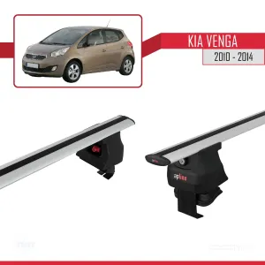 Kia Venga 2010-2014 Arası ile uyumlu ACE-4 Ara Atkı Tavan Barı GRİ thumb 3