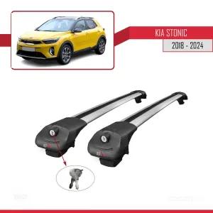 Kia Stonic 2018 ve Sonrası ile uyumlu ACE-1 Ara Atkı Tavan Barı GRİ thumb 4
